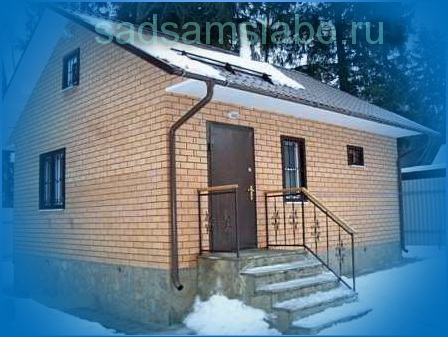 Баня из кирпича