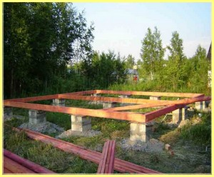 Устройство столбчатого фундамента для бани
