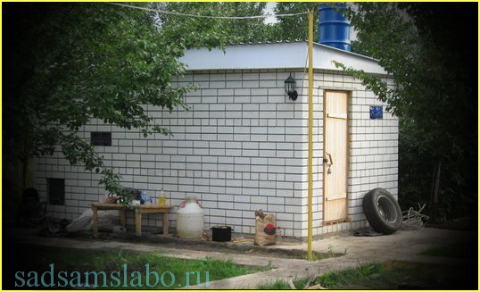 Баня из кирпича